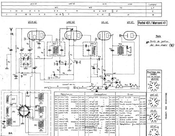 Pathe 451 schematic circuit diagram